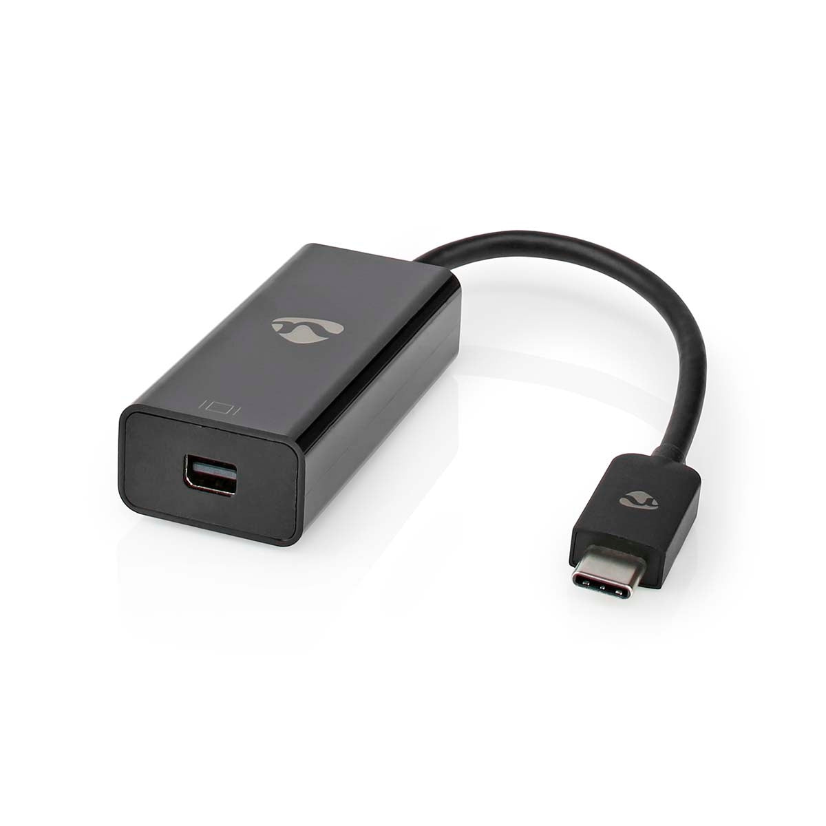 USB-C™ Adapter | USB 3.2 Gen 1 | USB-C™ Male | Mini DisplayPort Female | 8K@60Hz | 0.20 m | Round | Nickel Plated | PVC | Black | Plastic bag