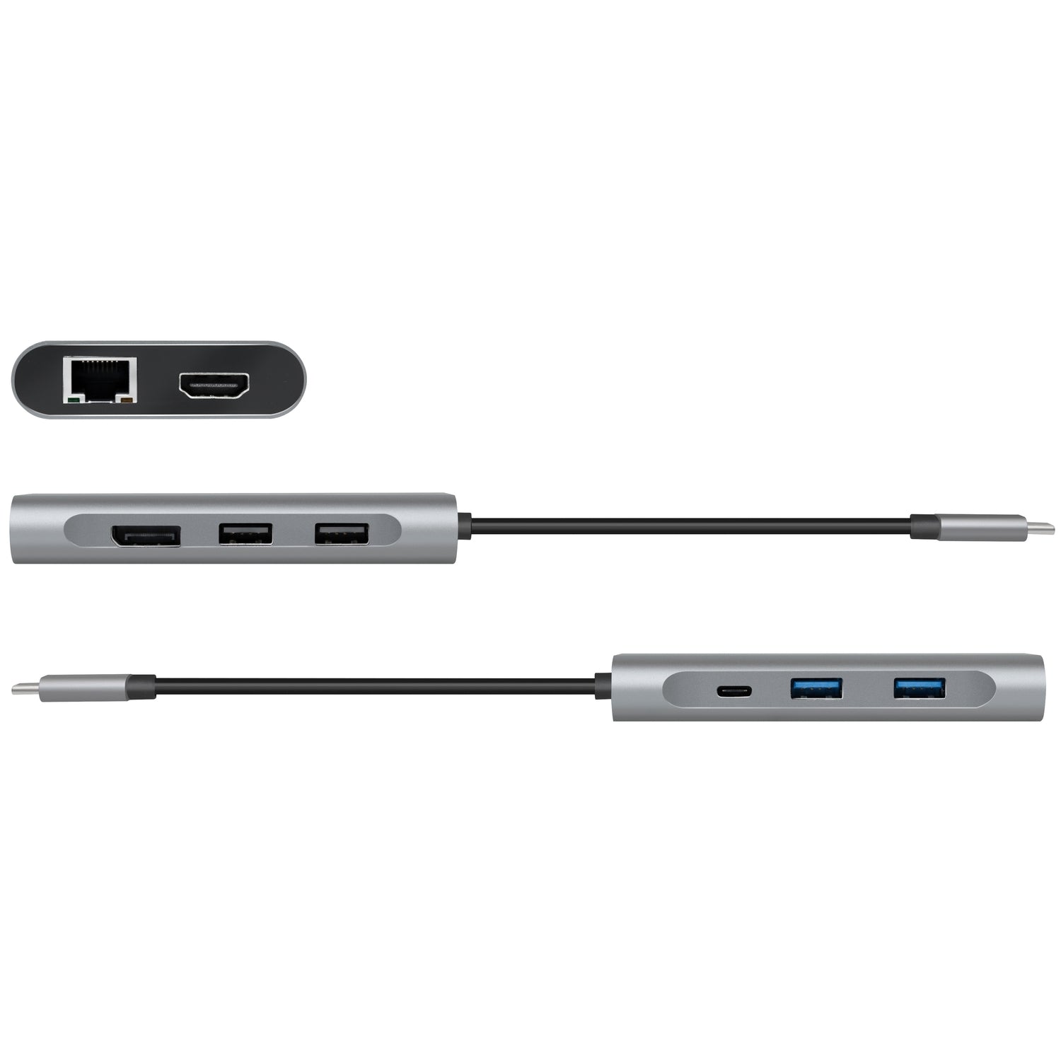 USB-C Dock 8-in-1 HDMI/DP/RJ45/USB/USB-C 100W