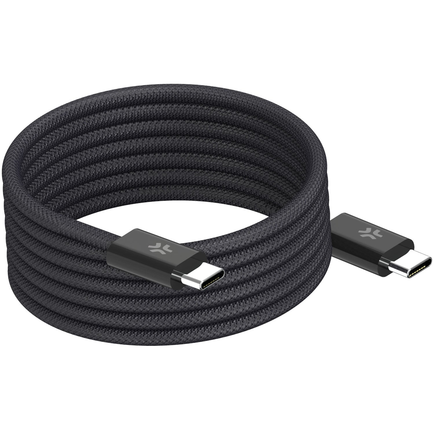 USB-C Magnetic Braided Cable, 60W, 1m, Black