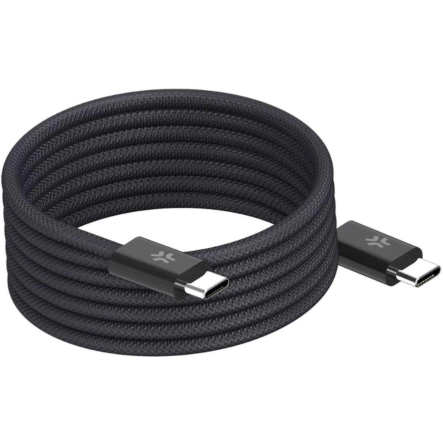 USB-C Magnetic Braided Cable, 60W, 2m, Black