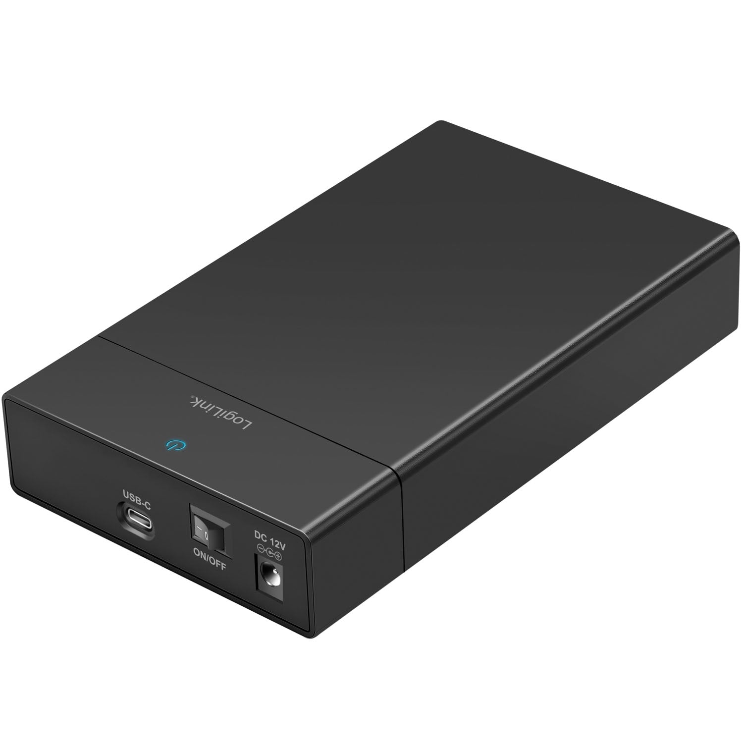 USB-C SATA HDD/SSD Enclosure, 2.5"/3.5", Tool-Free, Black