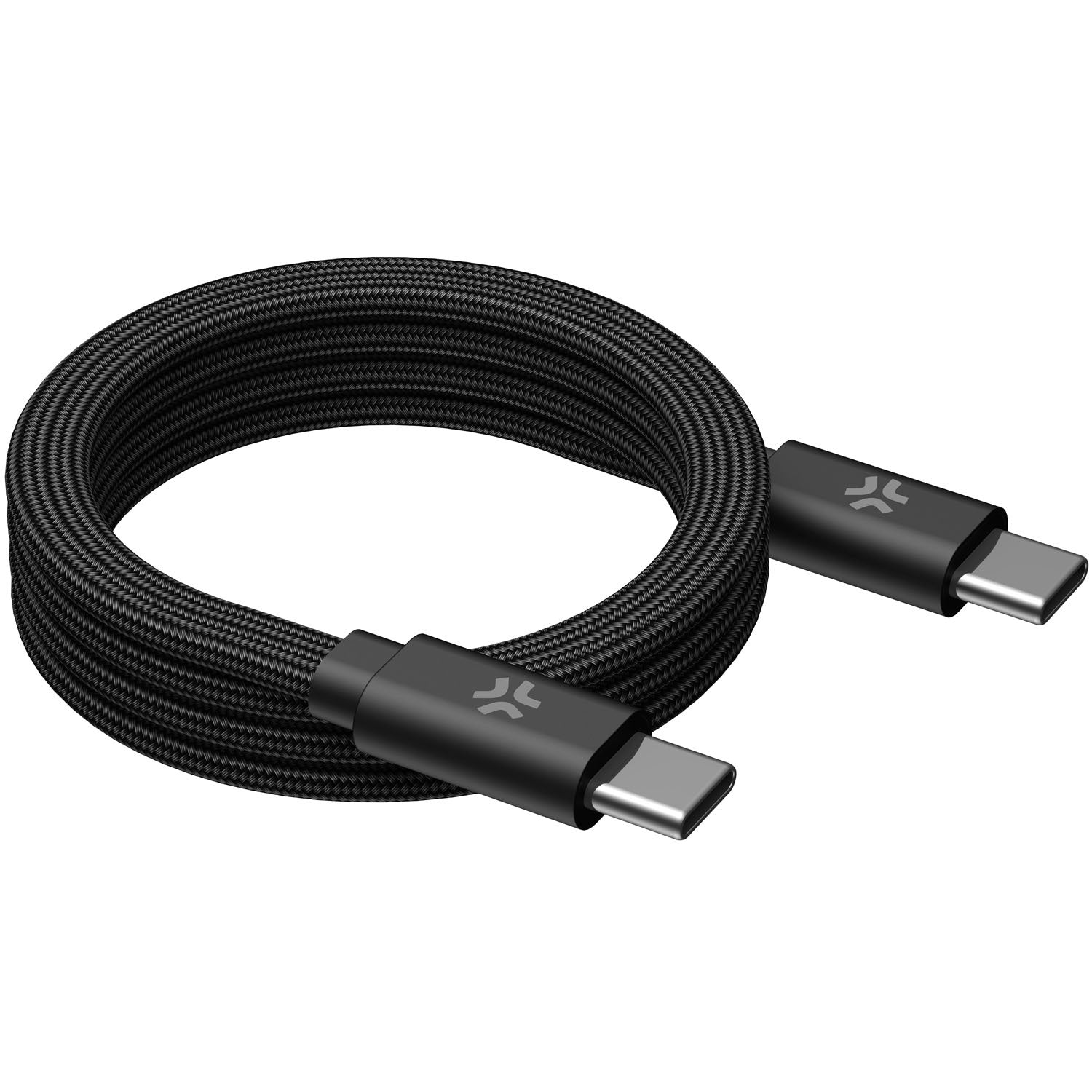 USB-C To USB-C Cable 60W, Magnetic Braided Flat 2m