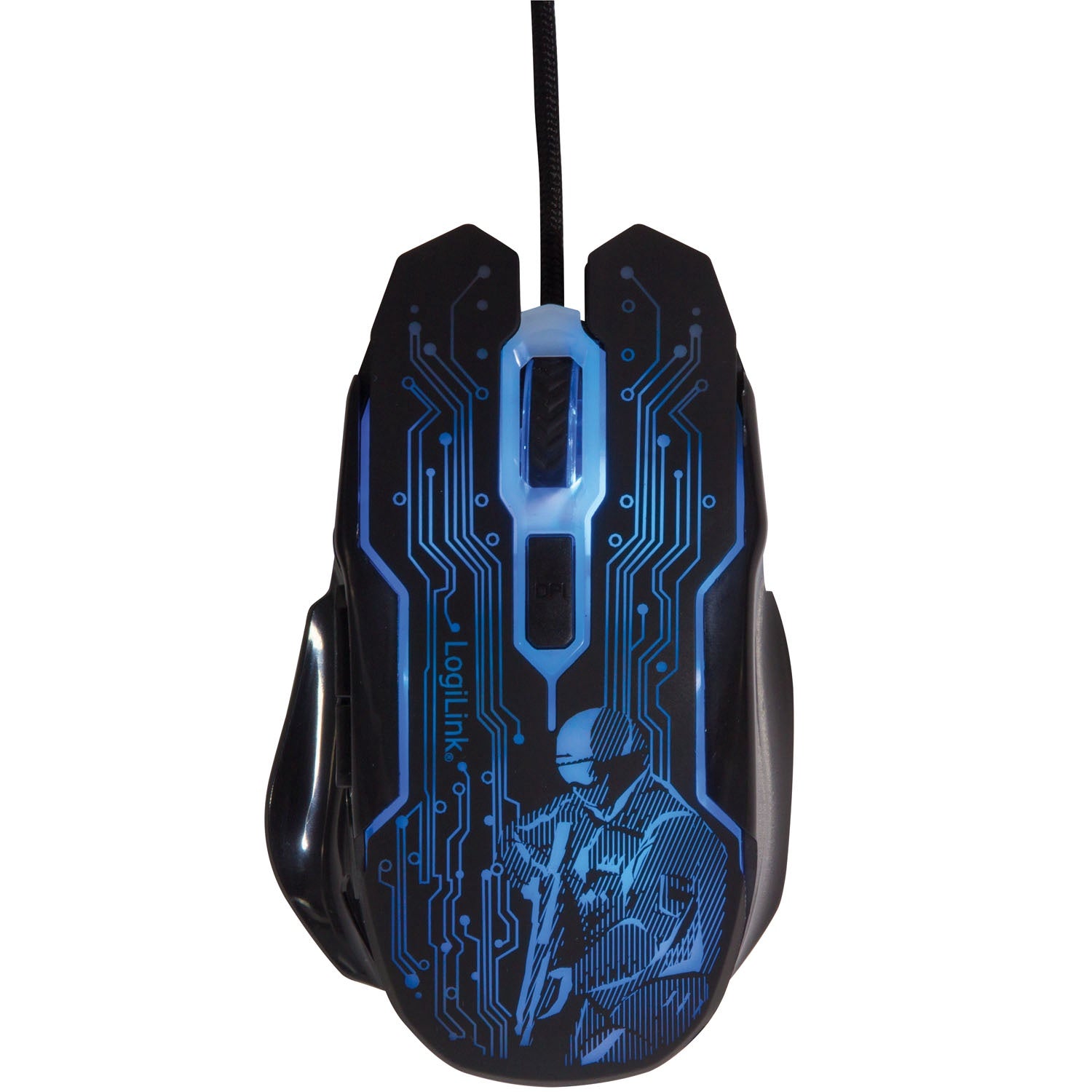 USB Gaming Mouse, 2400 DPI, 6 Buttons, LED Indicator