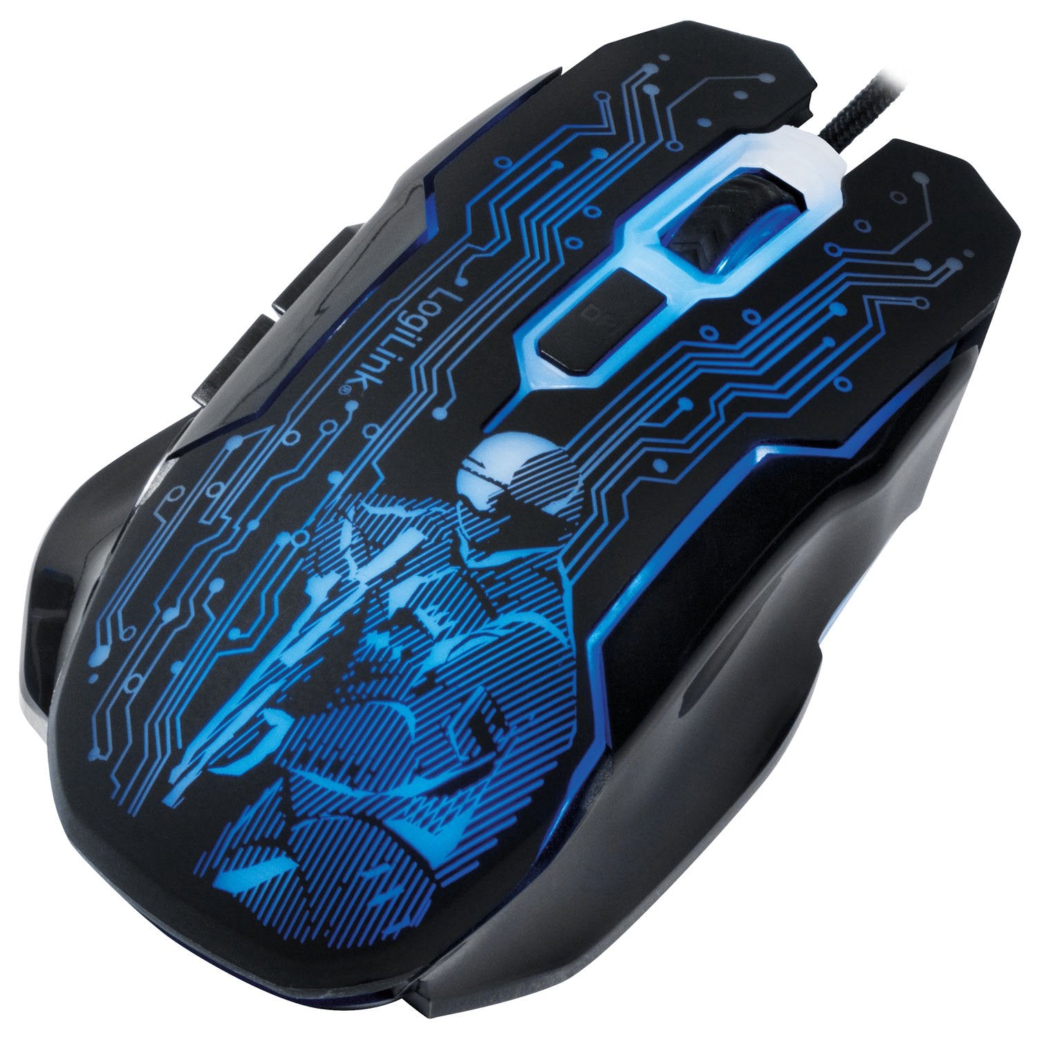 USB Gaming Mouse, 2400 DPI, 6 Buttons, LED Indicator