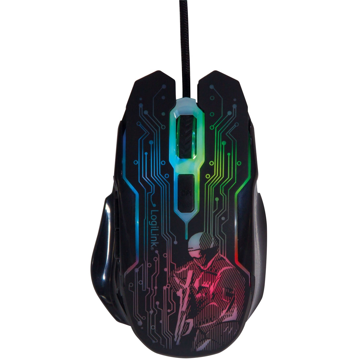 USB Gaming Mouse, 2400 DPI, 6 Buttons, LED Indicator