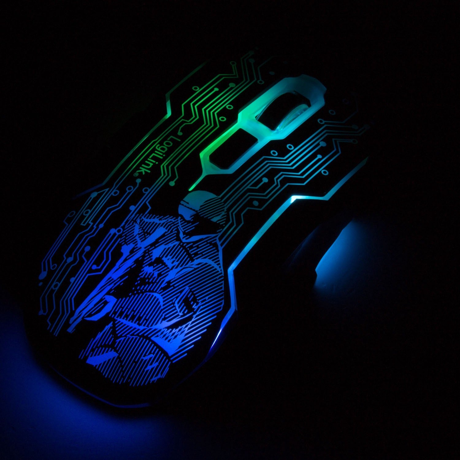 USB Gaming Mouse, 2400 DPI, 6 Buttons, LED Indicator
