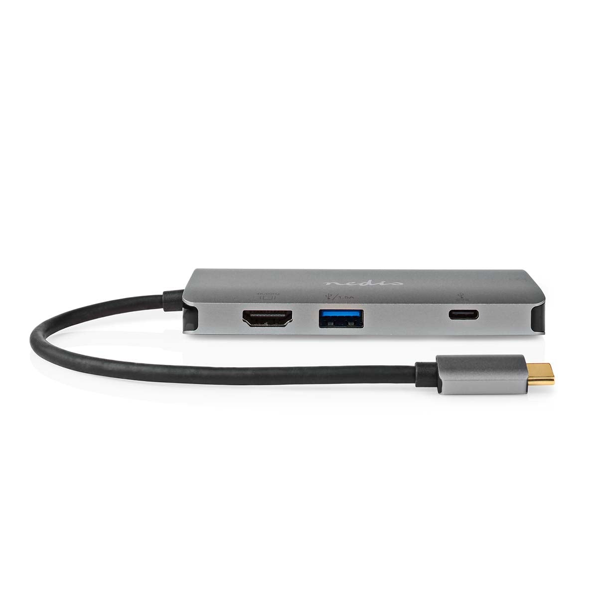 USB Multi-Port Adapter | USB 3.2 Gen 1 | USB-C™ Male | HDMI™ Output / Micro SD / RJ45 Female / SD / USB-C™ Female / 3x USB-A Female | 5 Gbps | 0.20 m | Round | Gold Plated | PVC | Anthracite | Box