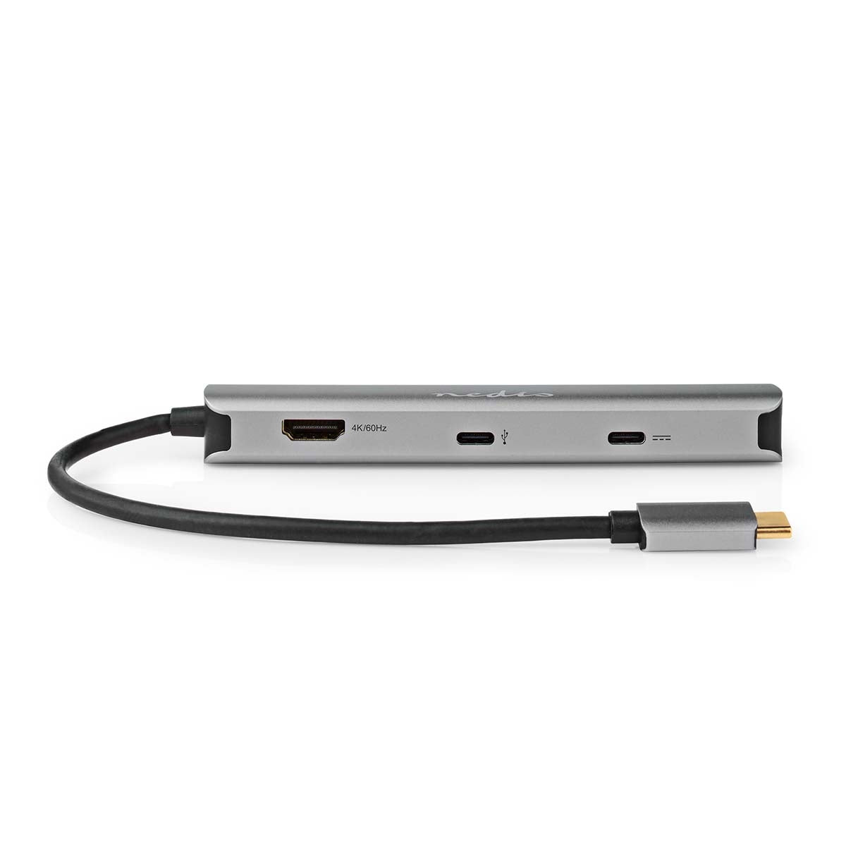 USB Multi-Port Adapter | USB 3.2 Gen 1 | USB-C™ Male | HDMI™ Output / RJ45 Female / 2x USB-A Female / 2x USB-C™ | 5 Gbps | 0.20 m | Round | Gold Plated | PVC | Anthracite | Box