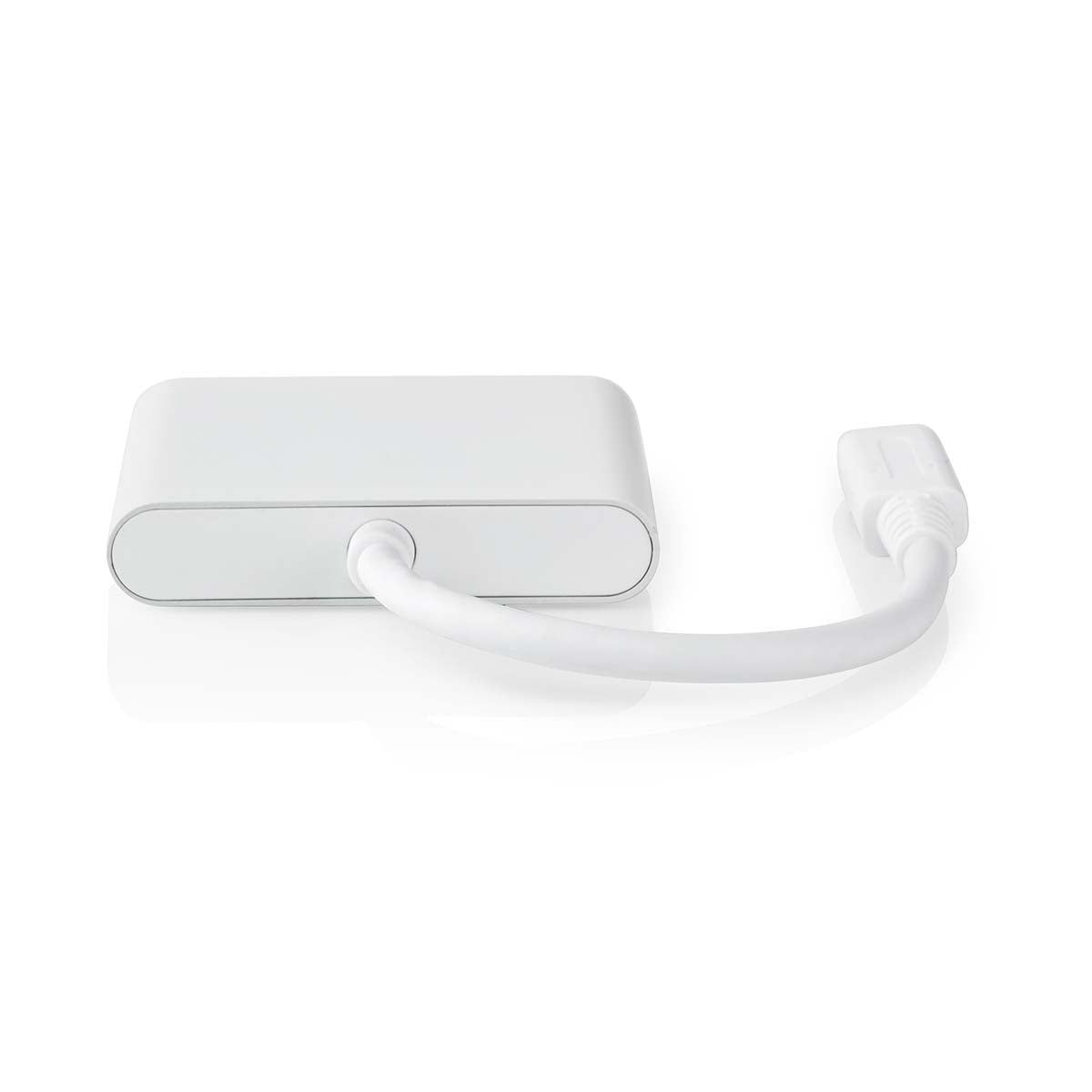 USB Multi-Port Adapter | USB 3.2 Gen 1 | USB-C™ Male | HDMI™ Output / USB-A Female / USB-C™ Female | 5 Gbps | 0.10 m | Round | Nickel Plated | PVC | White | Box