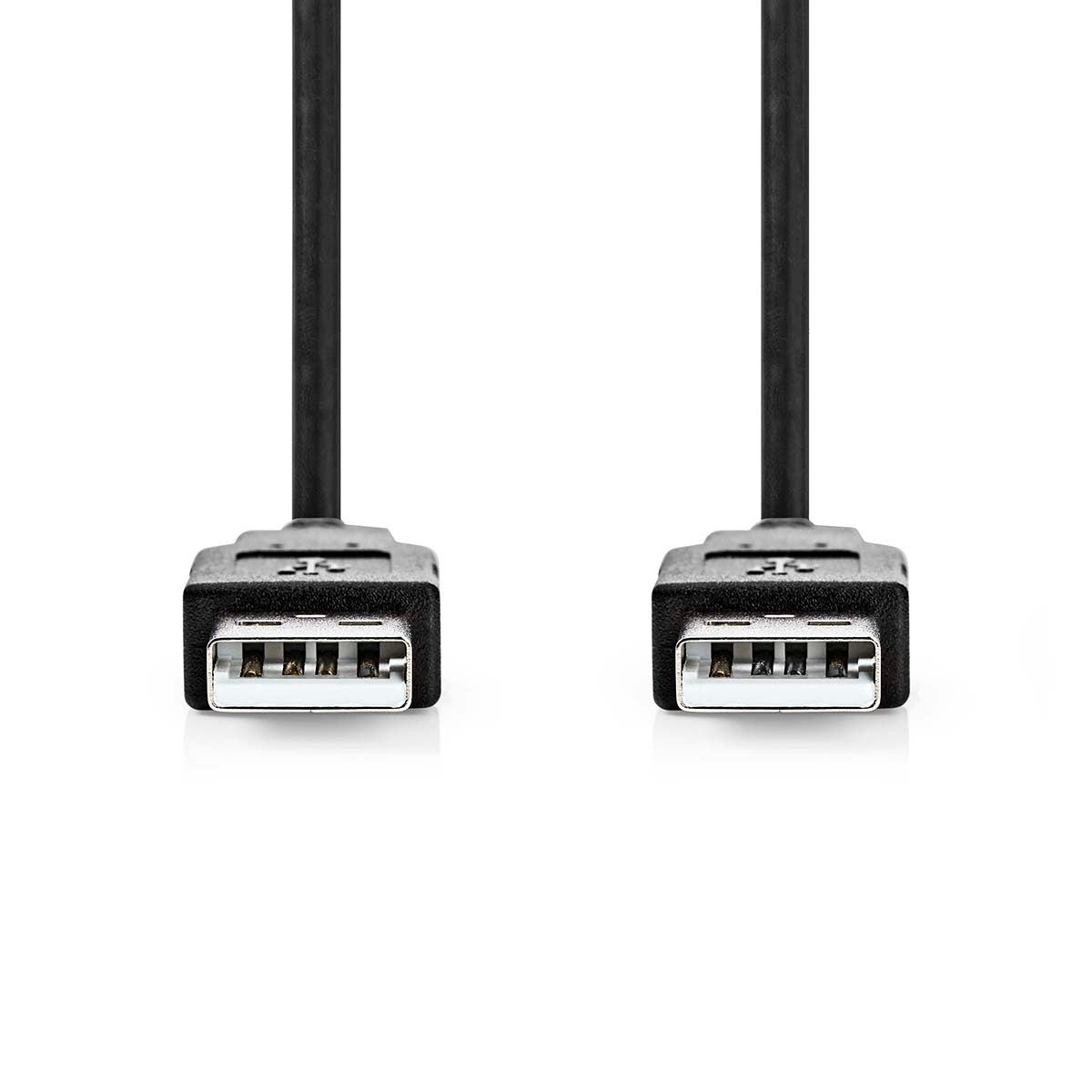 USB cable | USB 2.0 | USB-A Male | USB-A Male | 480 Mbps | Nickel Plated | 2.00 m | Round | PVC | Black | Box