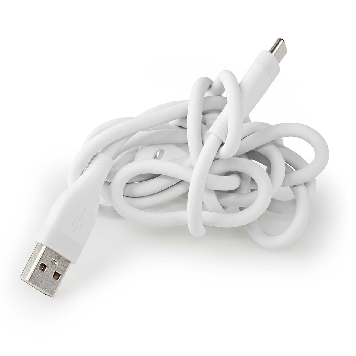 USB cable | USB 2.0 | USB-A Male | USB-C™ Male | 15 W| 480 Mbps | Nickel Plated | 1.50 m | Round | Silicone | White | Box