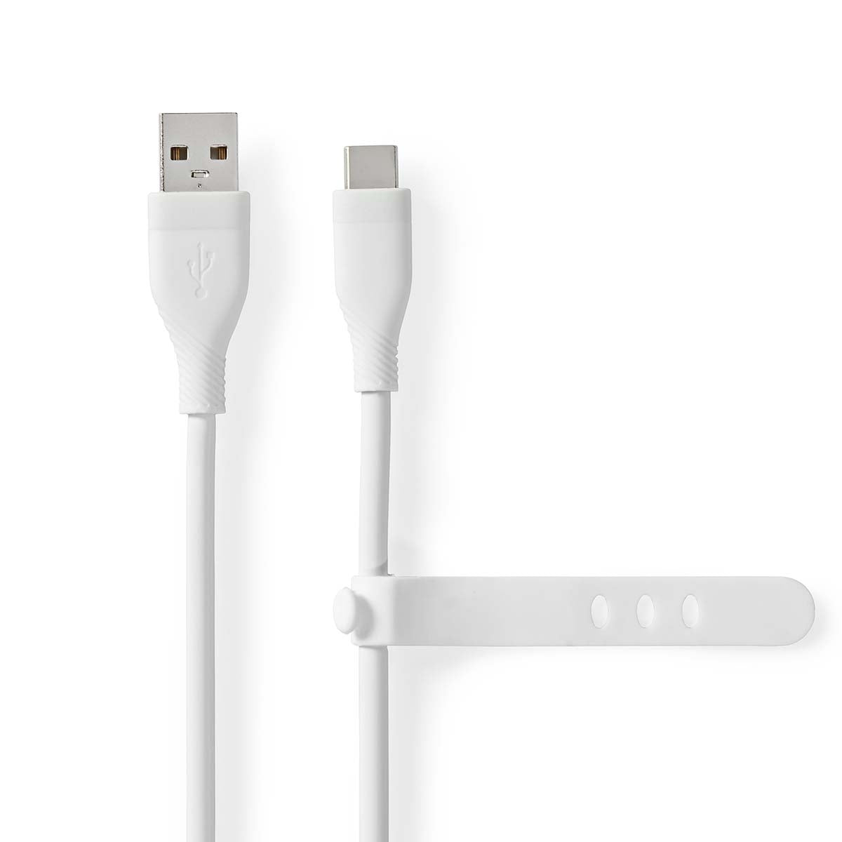 USB cable | USB 2.0 | USB-A Male | USB-C™ Male | 15 W| 480 Mbps | Nickel Plated | 1.50 m | Round | Silicone | White | Box