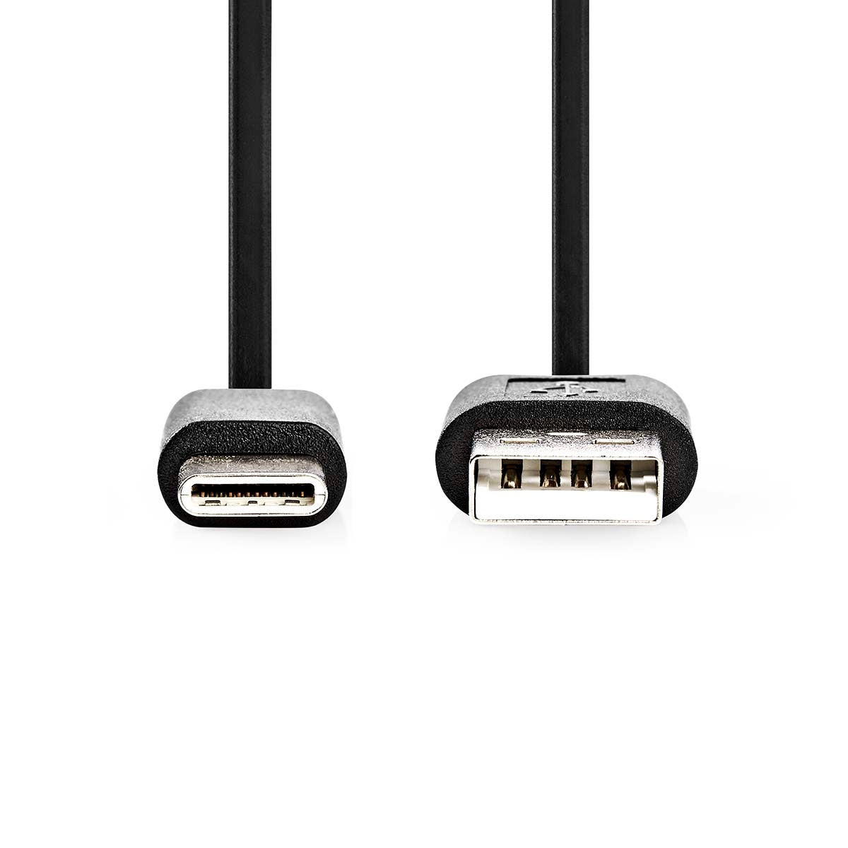 USB cable | USB 2.0 | USB-A Male | USB-C™ Male | 60 W | 480 Mbps | Nickel Plated | 1.00 m | Round | PVC | Black | Box