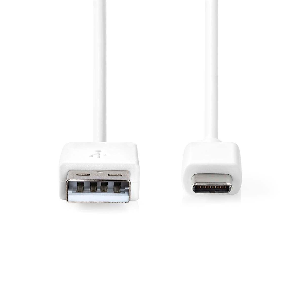 USB cable | USB 2.0 | USB-A Male | USB-C™ Male | 60 W | 480 Mbps | Nickel Plated | 1.00 m | Round | PVC | White | Box