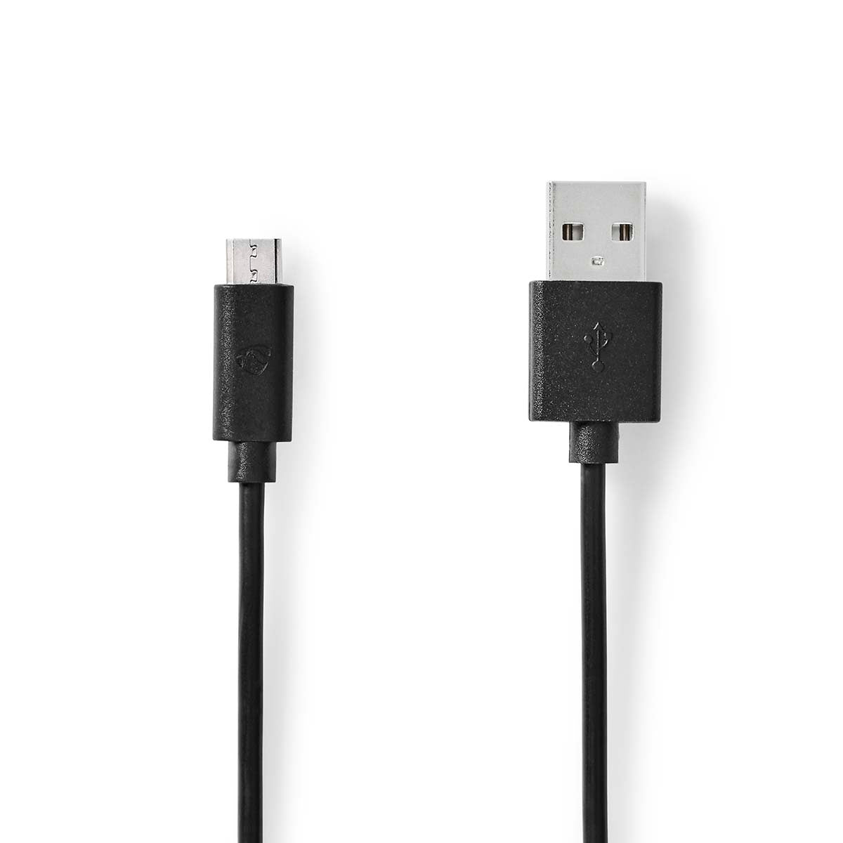 USB cable | USB 2.0 | USB-A Male | USB Micro-B Male | 9 W| 480 Mbps | Nickel Plated | 5.00 m | Round | PVC | Black | Plastic bag