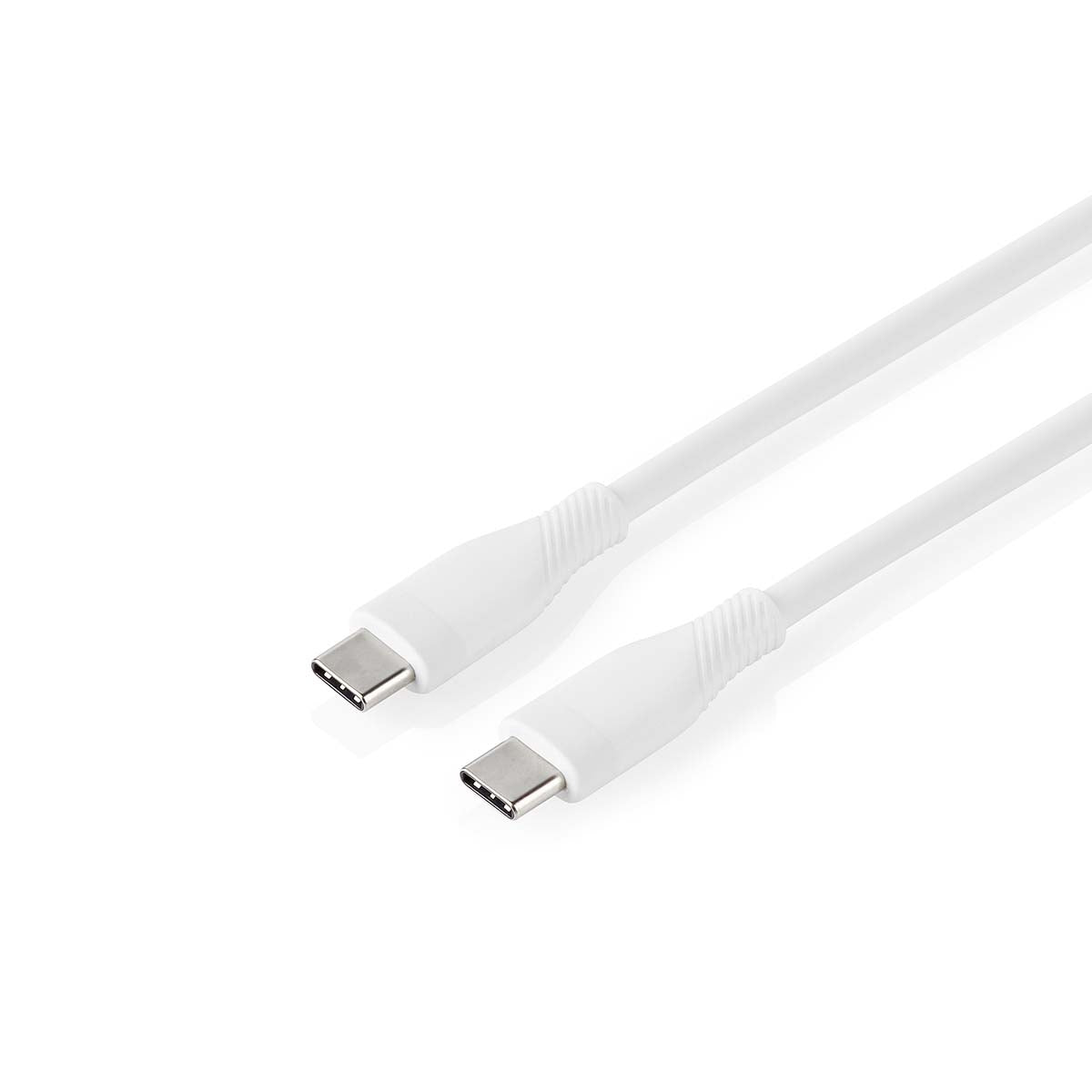 USB cable | USB 2.0 | USB-C™ Male | USB-C™ Male | 60 W | 480 Mbps | Nickel Plated | 1.50 m | Round | Silicone | White | Box