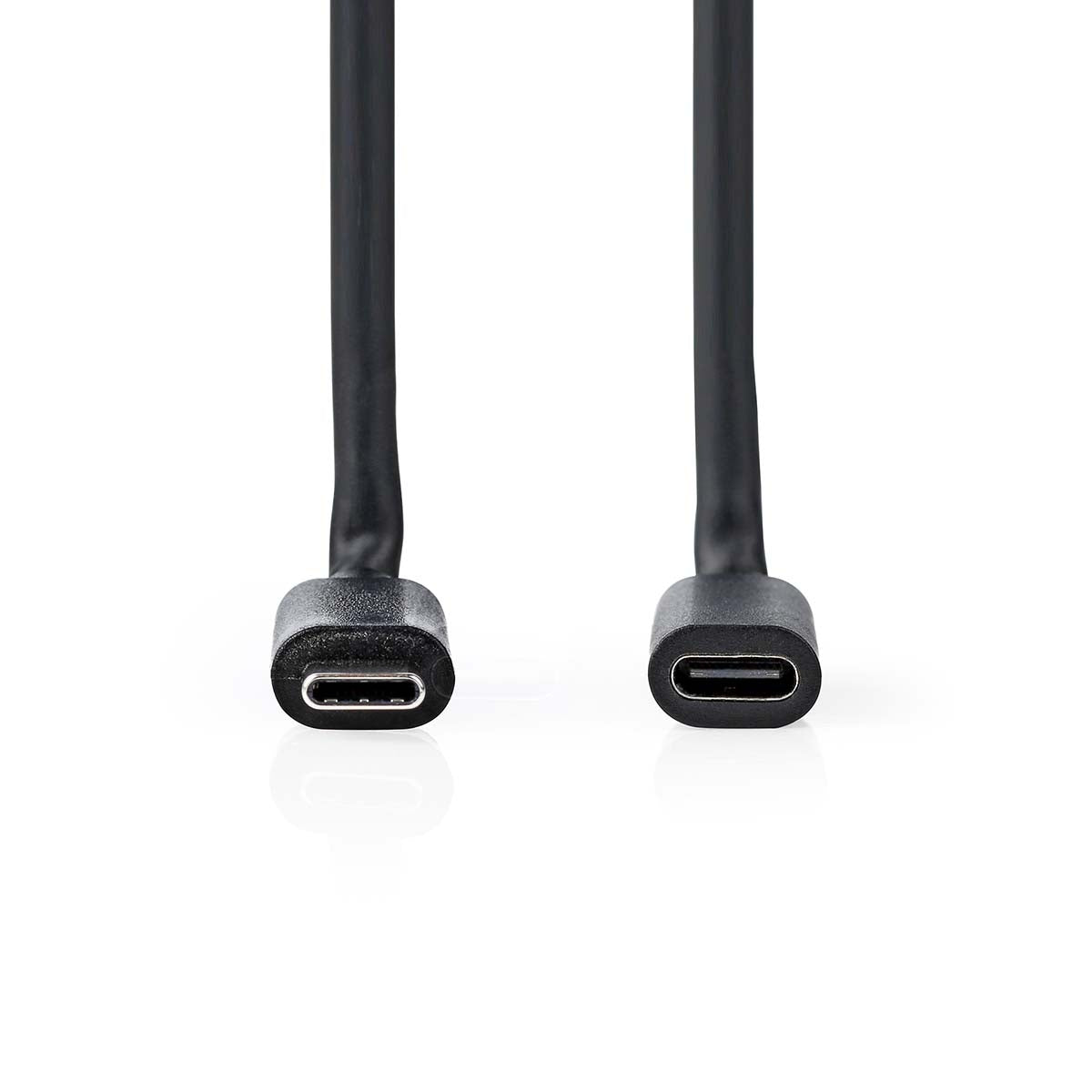 USB cable | USB 3.2 Gen 1 | USB-C™ Male | USB-C™ Female | 4K@60Hz | 5 Gbps | Nickel Plated | 2.00 m | Round | PVC | Black | Box