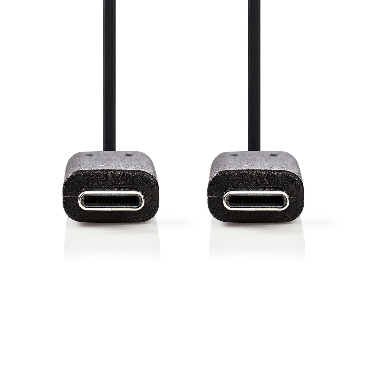 USB cable | USB 3.2 Gen 1 | USB-C™ Male | USB-C™ Male | 60 W | 4K@60Hz | 5 Gbps | Nickel Plated | 1.00 m | Round | PVC | Black | Box
