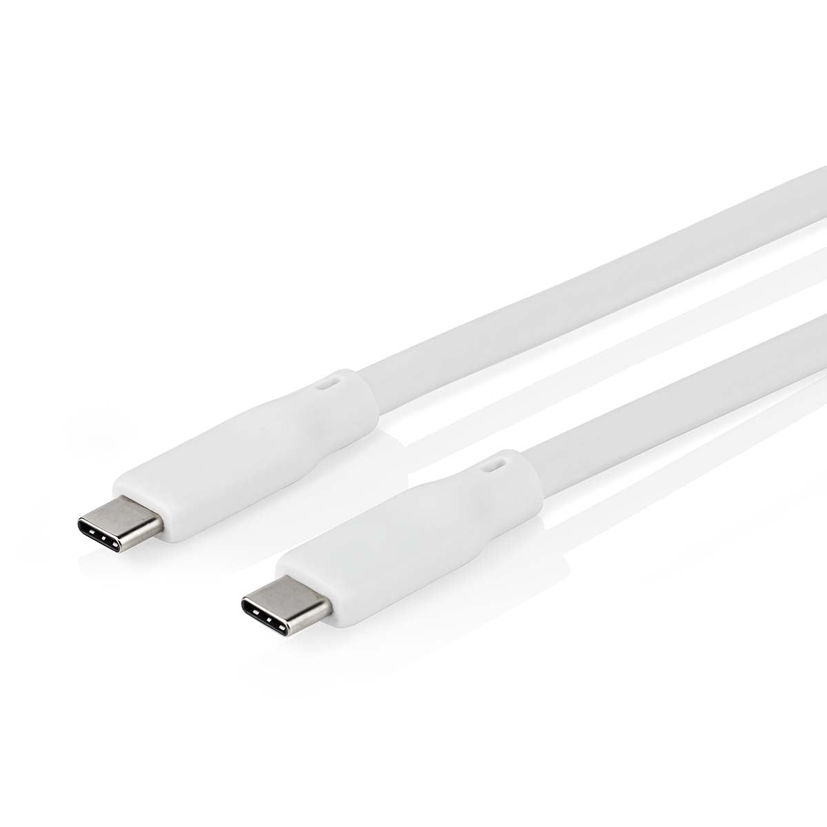 USB cable | USB 3.2 Gen 1 | USB-C™ Male | USB-C™ Male | 60 W | 4K@60Hz | 5 Gbps | Nickel Plated | 1.50 m | Round | Silicone | White | Box