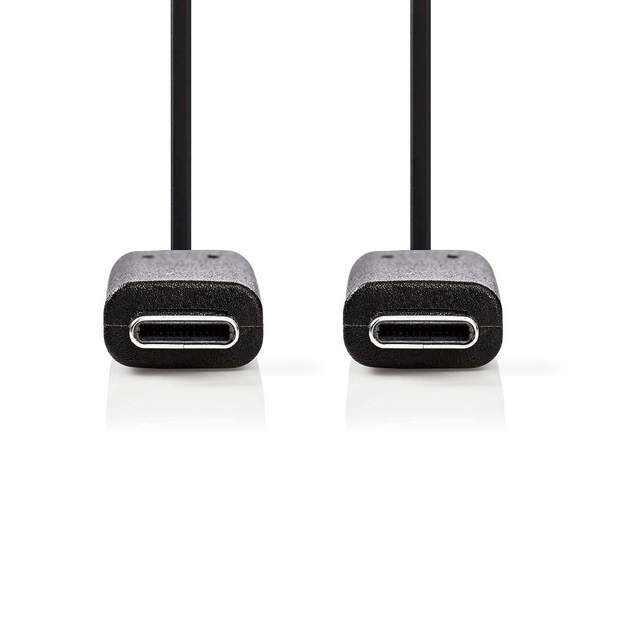 USB cable | USB 3.2 Gen 1 | USB-C™ Male | USB-C™ Male | 60 W | 4K@60Hz | 5 Gbps | Nickel Plated | 2.00 m | Round | PVC | Black | Box
