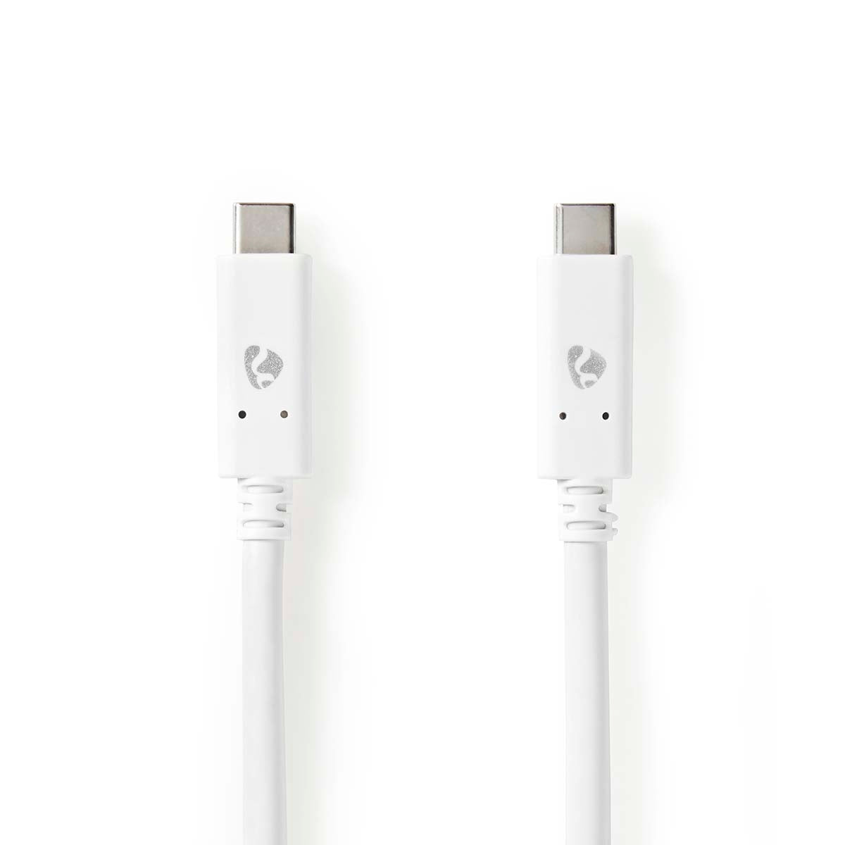 USB cable | USB 3.2 Gen 2 | USB-C™ Male | USB-C™ Male | 100 W | 4K@60Hz | 10 Gbps | Nickel Plated | 1.00 m | Round | PVC | White | Box
