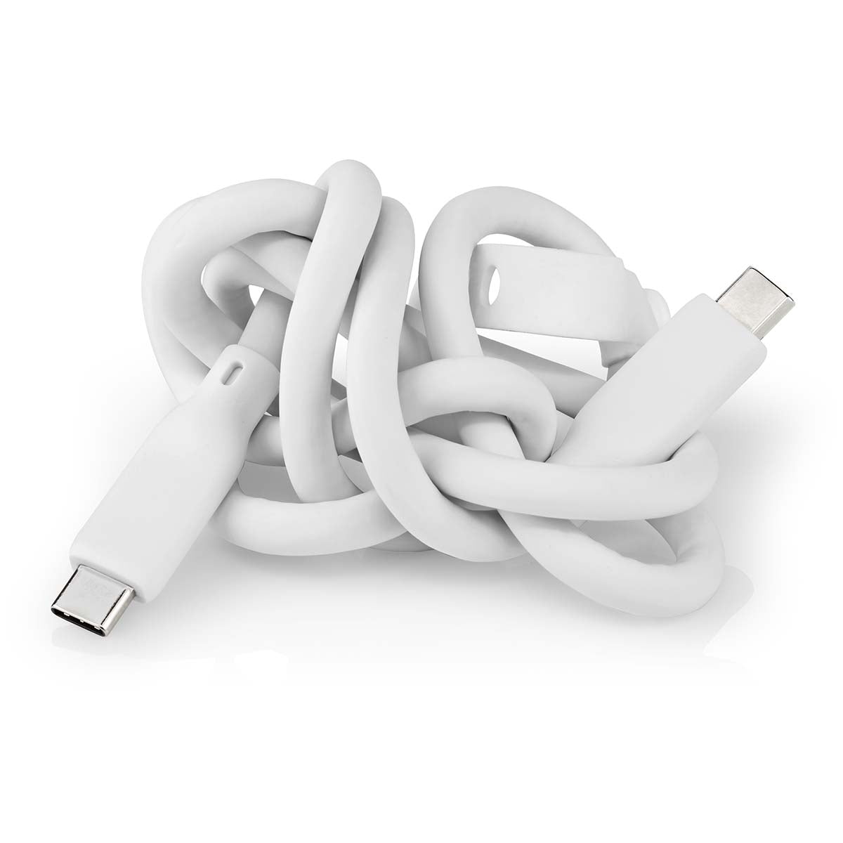 USB cable | USB 3.2 Gen 2 | USB-C™ Male | USB-C™ Male | 240 W | 8K@30Hz | 20 Gbps | Nickel Plated | 1.00 m | Round | Silicone | White | Box
