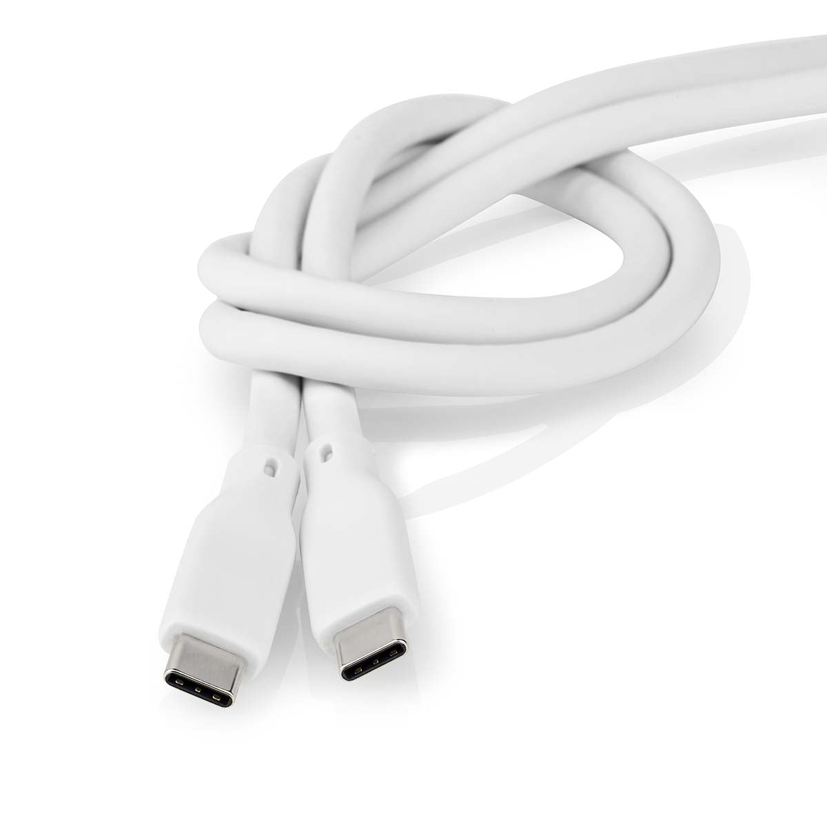 USB cable | USB 3.2 Gen 2 | USB-C™ Male | USB-C™ Male | 240 W | 8K@30Hz | 20 Gbps | Nickel Plated | 1.00 m | Round | Silicone | White | Box