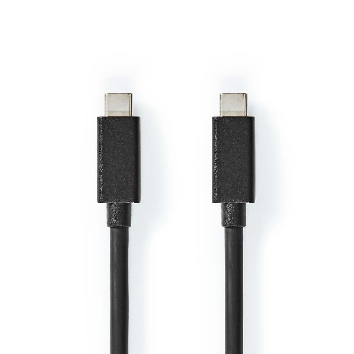 USB cable | USB 3.2 Gen 2x2 | USB-C™ Male | USB-C™ Male | 100 W | 4K@60Hz | 20 Gbps | Nickel Plated | 1.00 m | Round | PVC | Black | Label