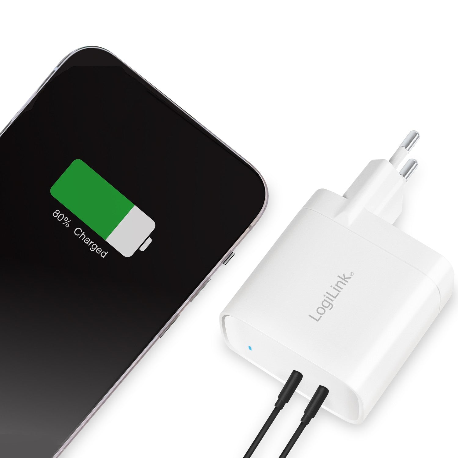 USB charger 2 x USB-C PD 65W GaN
