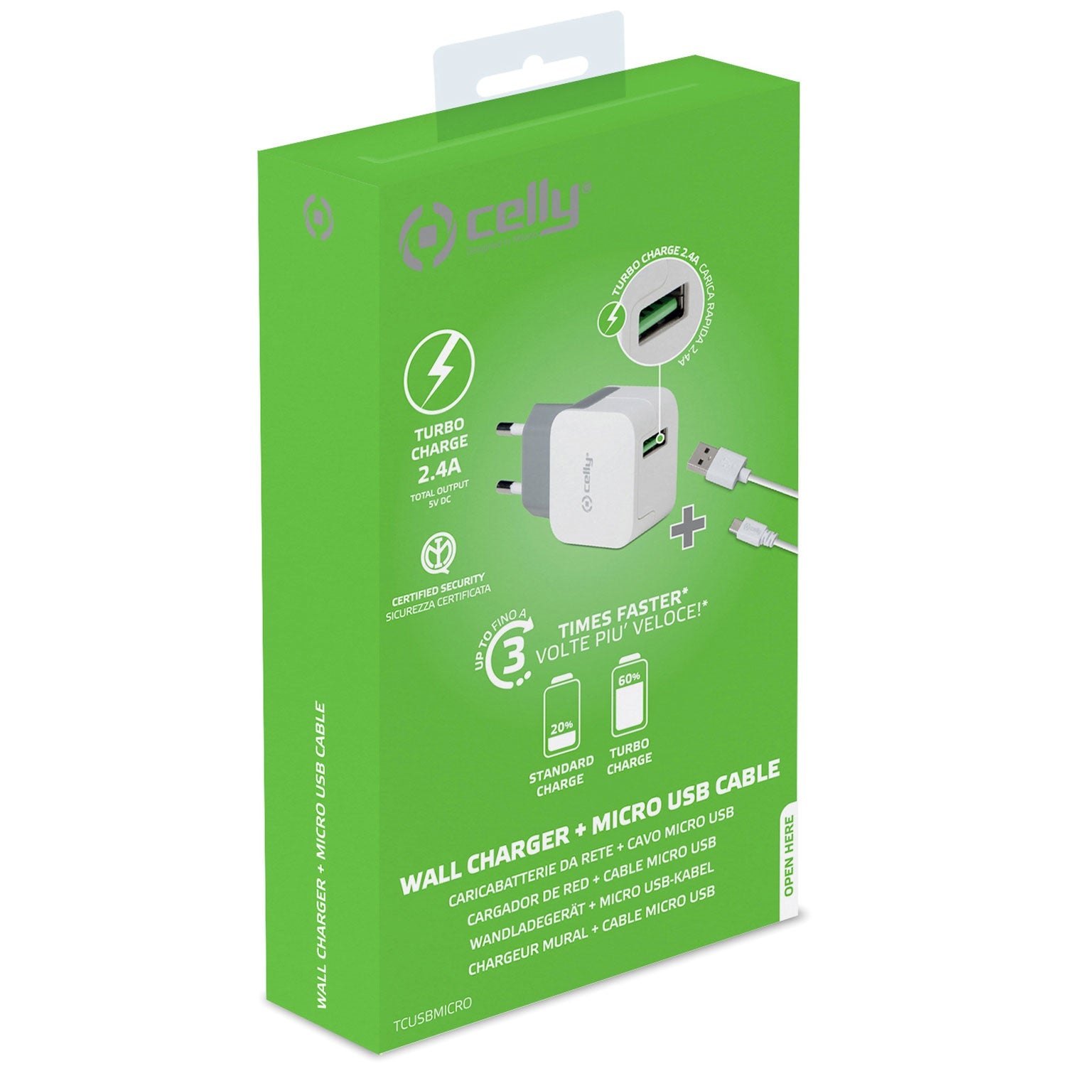 USB charger MicroUSB 2.4A