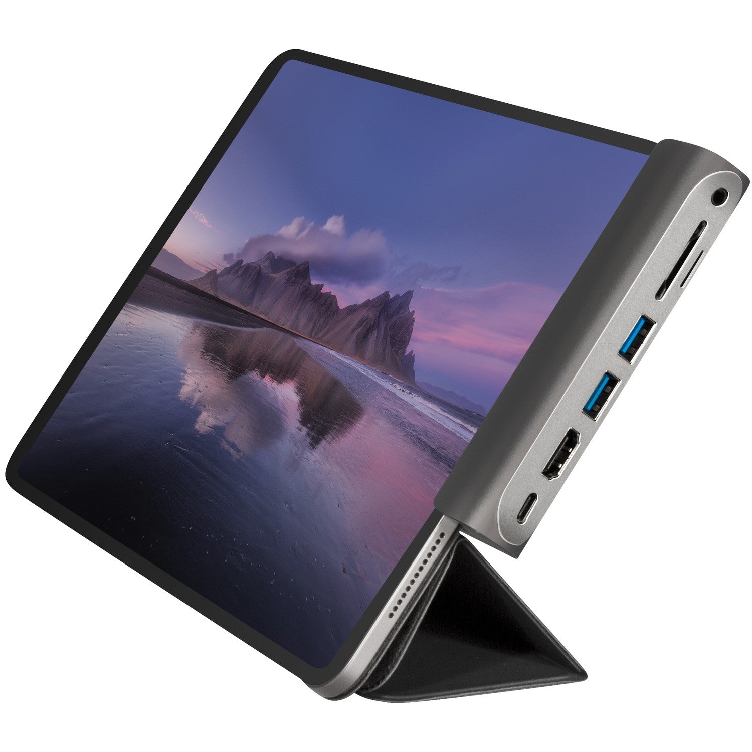 USB docking station iPad 7-port USB3.2 Alu