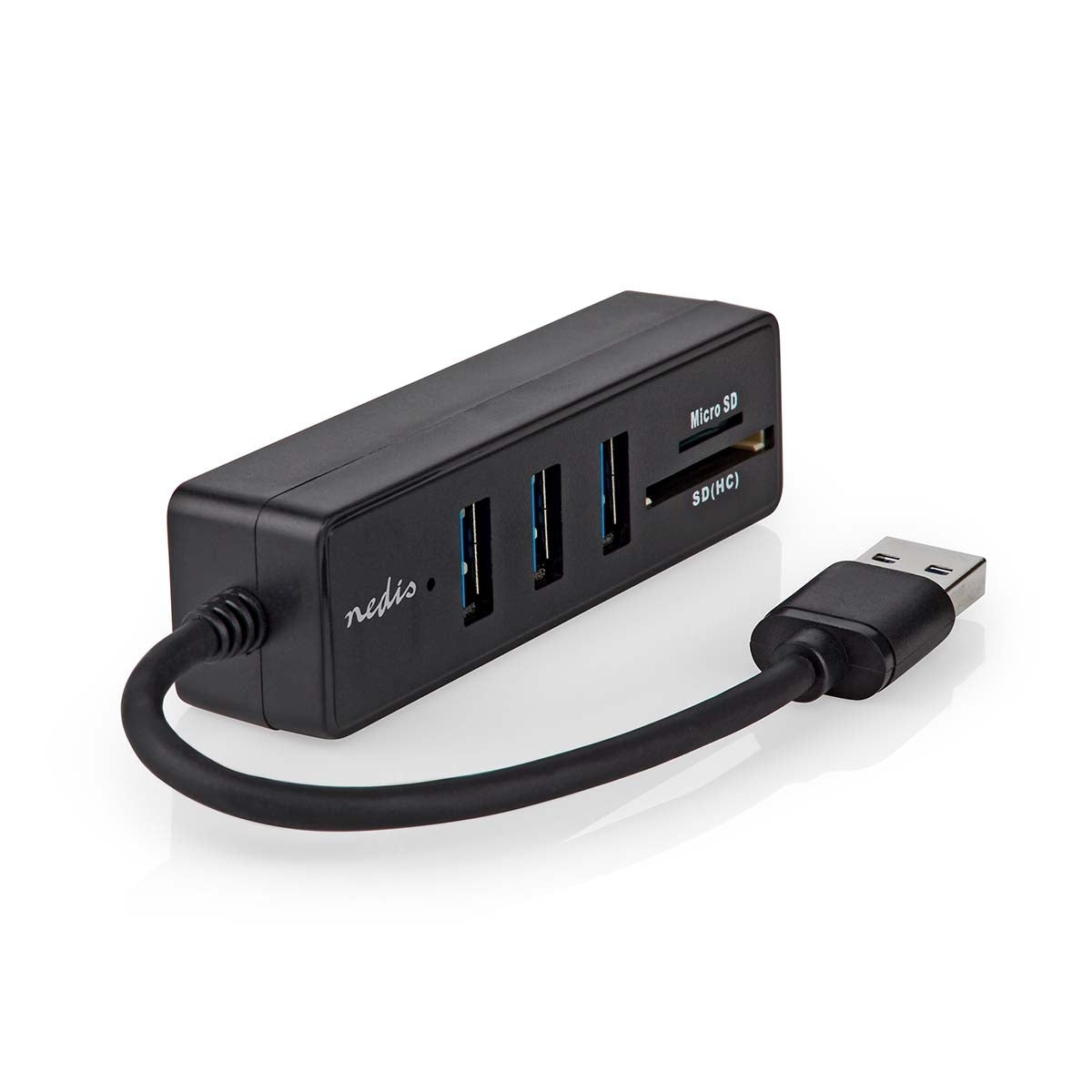 USB hub | USB A Male | 3x USB A female | 5-Port port(s) | USB 3.2 Gen 1 | USB Power | 5 Gbps | SD & MicroSD