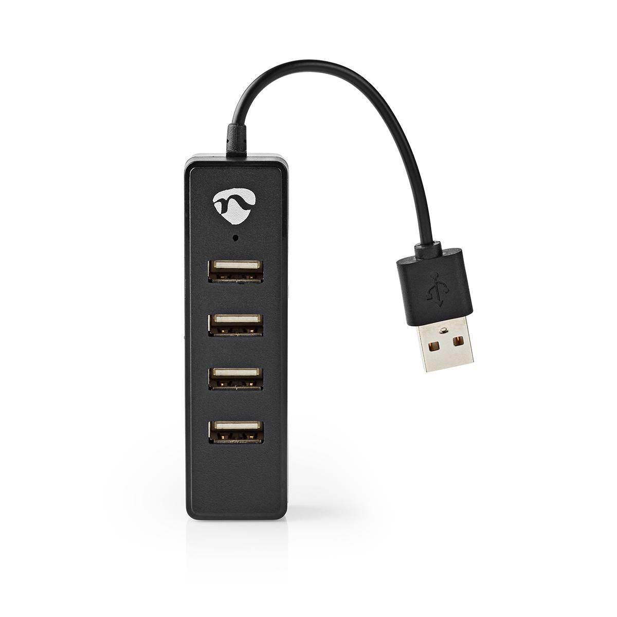 USB hub | USB A Male | 4x USB A Female | 4-Port port(s) | USB 2.0 | USB power