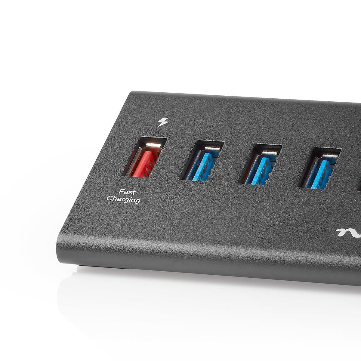 USB hub | USB Micro-B Female | USB-A Female | 5-Port port(s) | QC3.0 / USB 3.2 Gen 1 | Power adapter / USB power | 5 Gbps | 5x USB