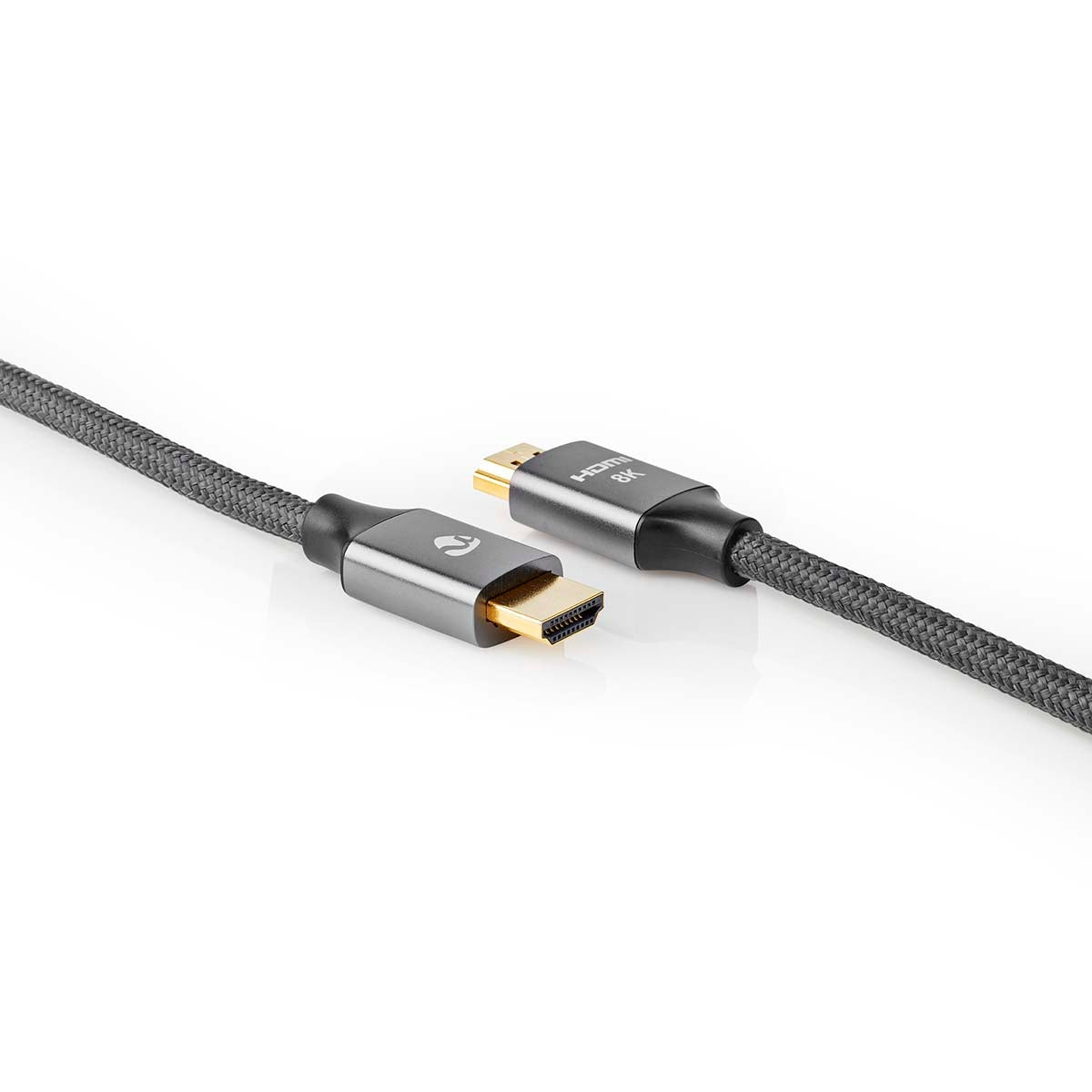 Ultra High Speed HDMI™ Cable | HDMI™ Connector | HDMI™ Connector | 8K@60Hz | 48 Gbps | 2.00 m | Round | 6.3 mm | Anthracite / Gray With Metal | Carton with covered window