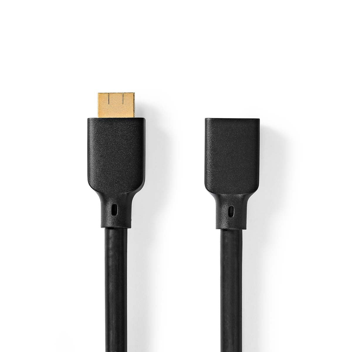 Ultra High Speed HDMI™ Cable | HDMI™ Connector | HDMI™ Female | 8K@60Hz | 48 Gbps | 2.00 m | Round | 7.9mm | Black | Envelope