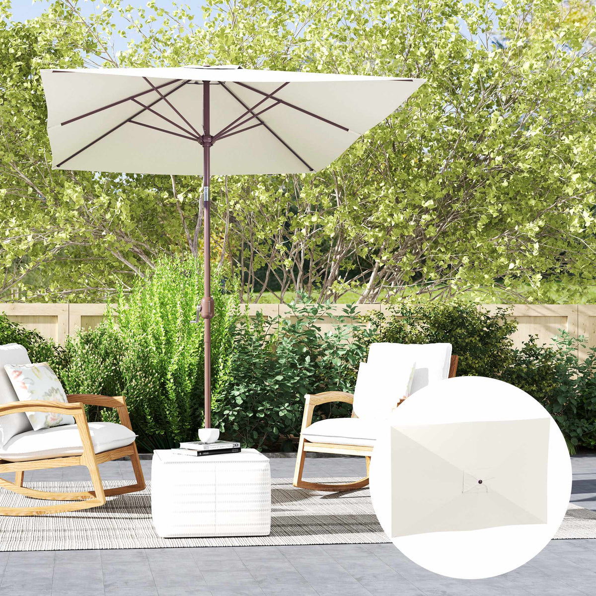 Umbrella Cover for 200x300 cm Frames, UV 50+, Beige