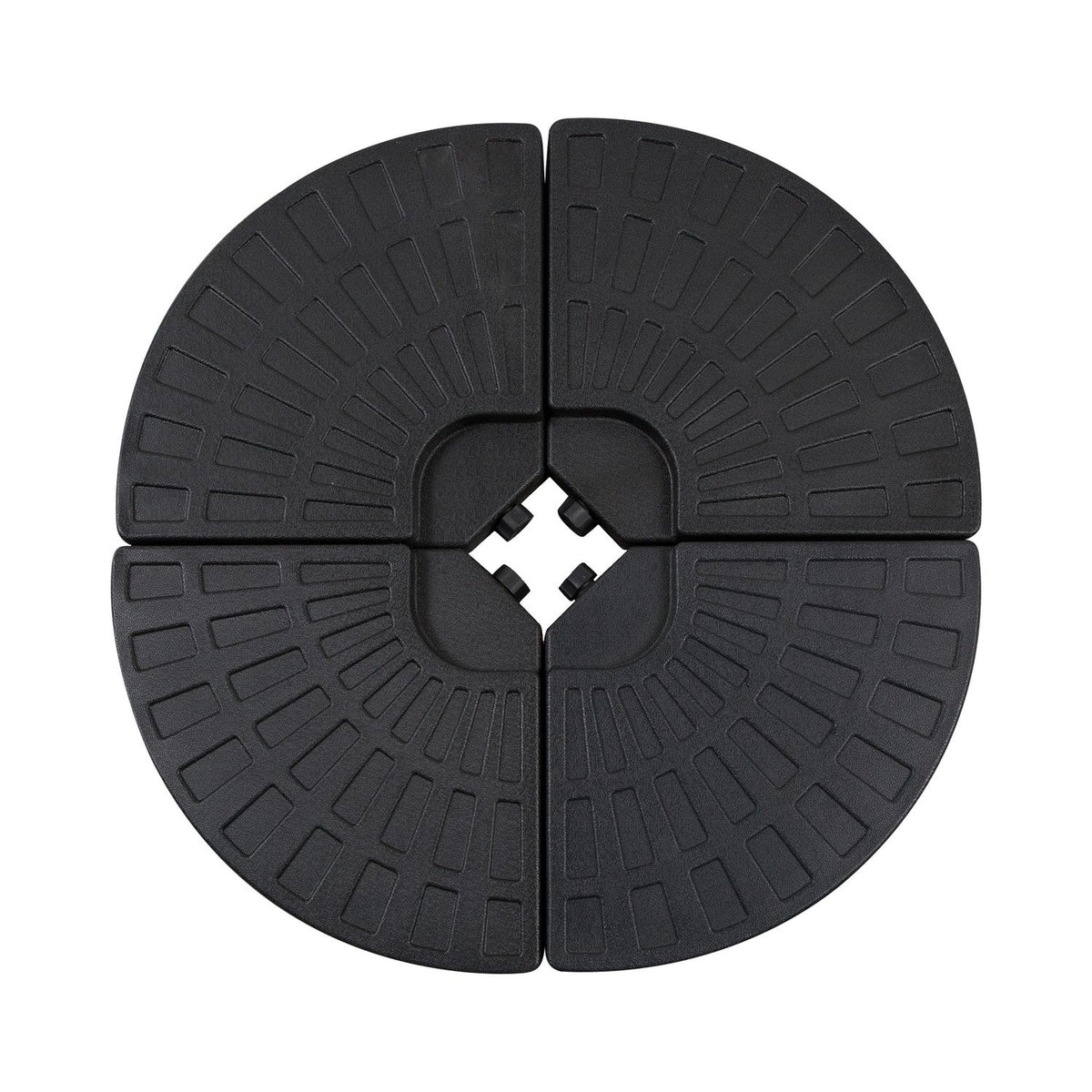 Umbrella Weight, For Parasols, With 52 Kg Water/68 Kg Sand, Hdpe, Black