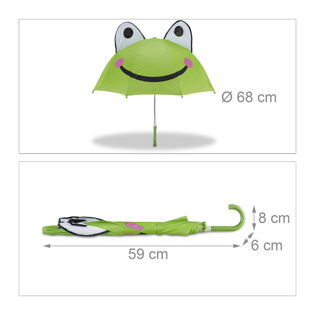 Umbrella for children with 3D motifs