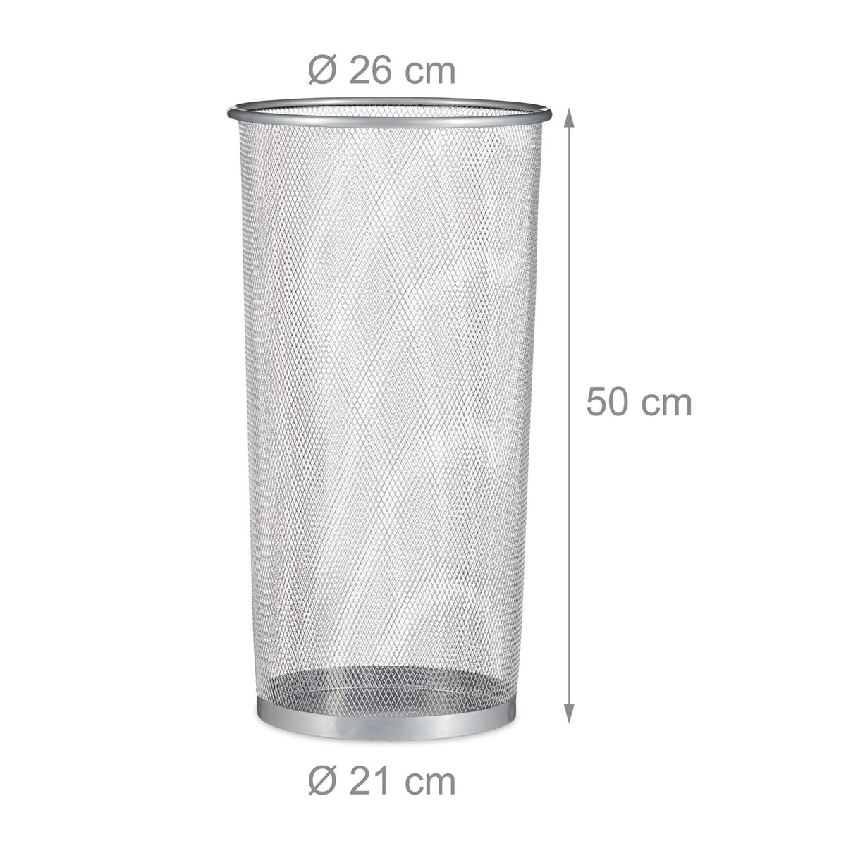 Umbrella stand made of wire mesh