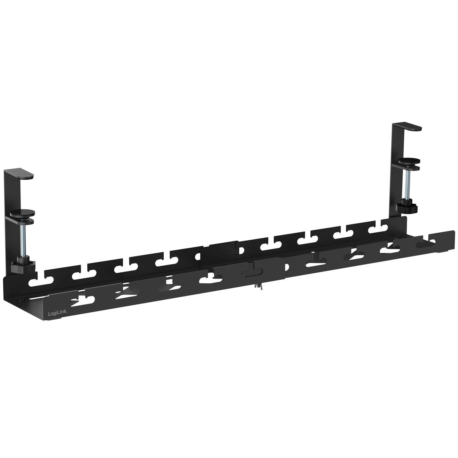 Under-Desk Cable Raceway, Adjustable, Black