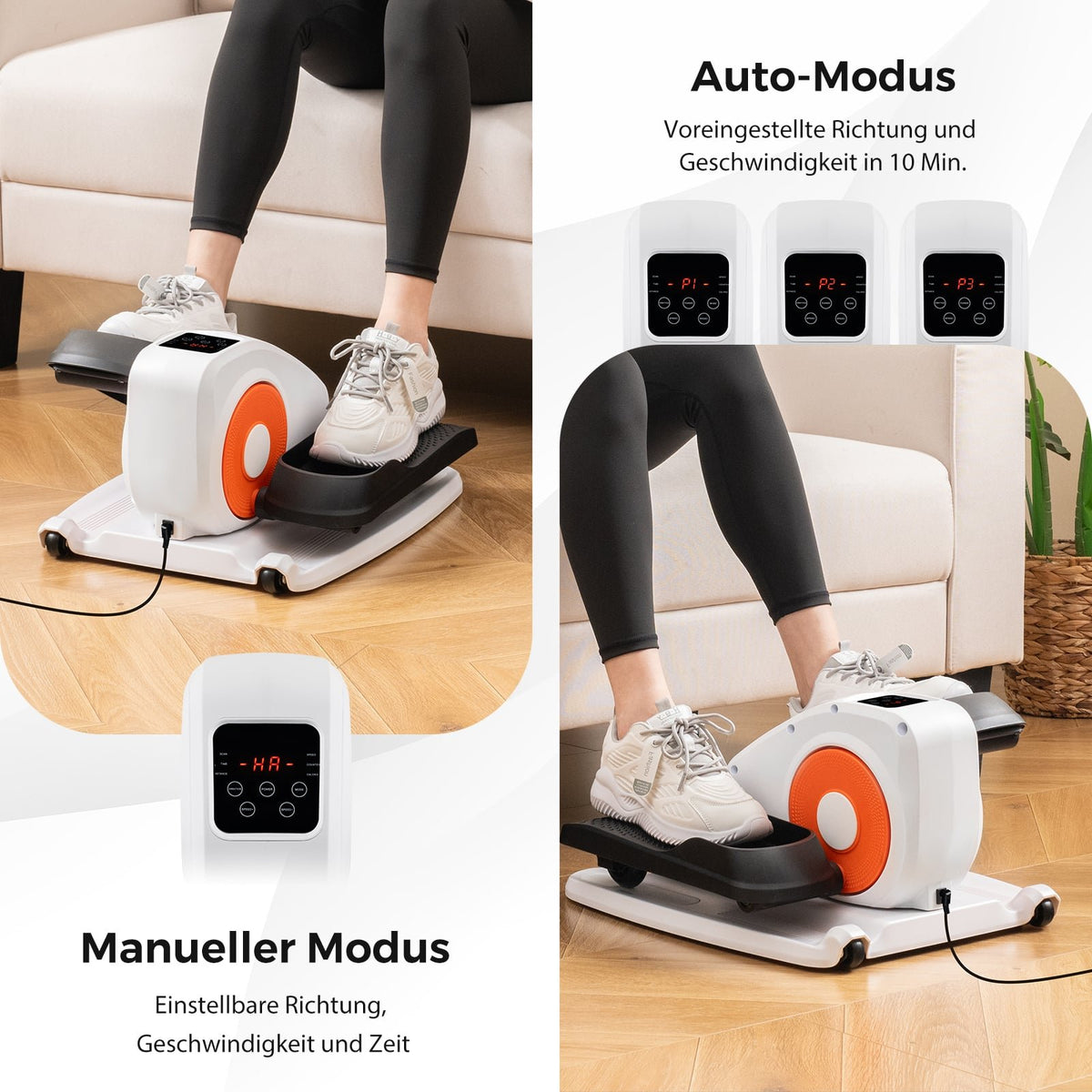 Under-Desk Electric Elliptical Trainer with Display