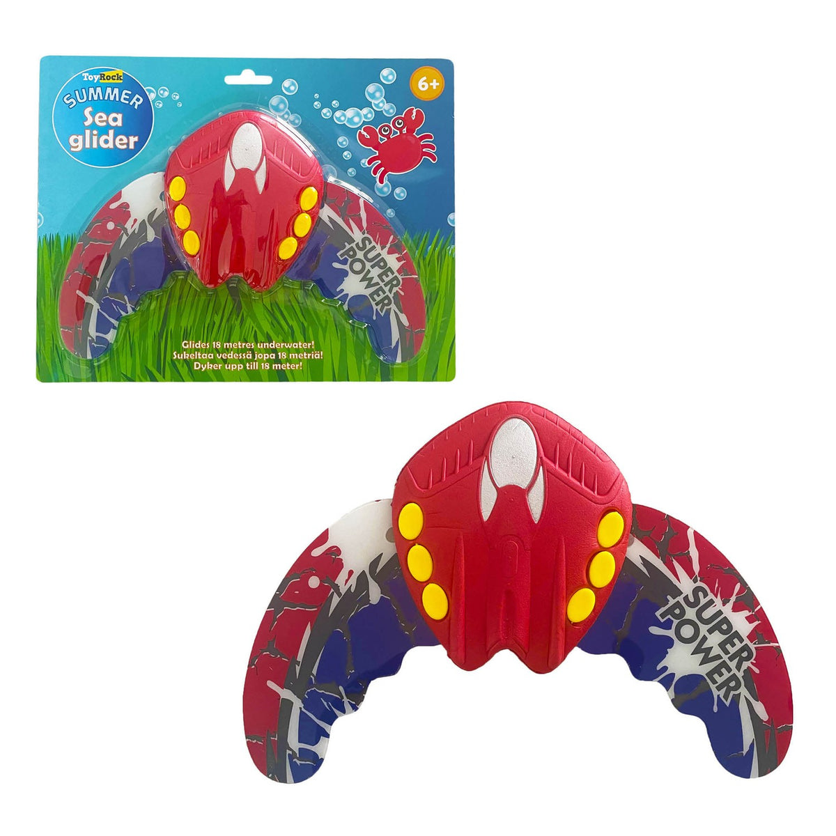 Underwater Sea Glider Toy, Adjustable Wings, 33x18 cm
