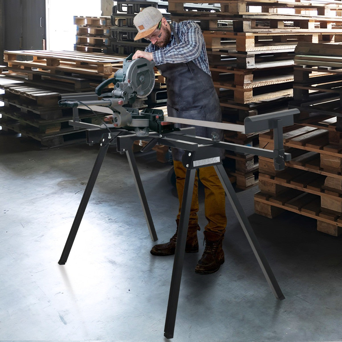 Universal Folding Miter Saw Stand, Extendable 150 kg