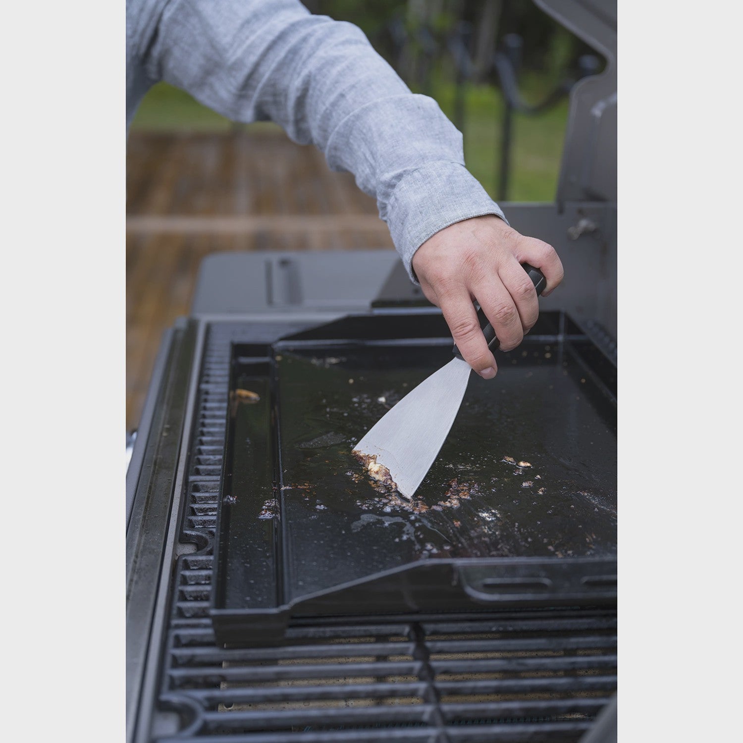 Universal Griddle 55x36cm, Enameled Steel for Gas Grills
