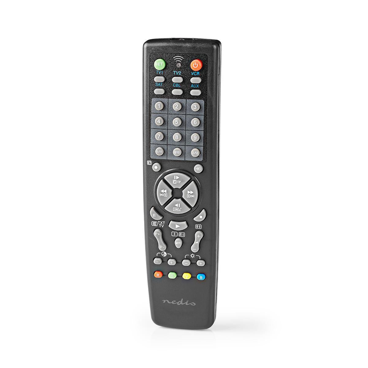 Universal Remote Control | Preprogrammed | 10 Units | Memory buttons / TV Guide button | Infrared | Black