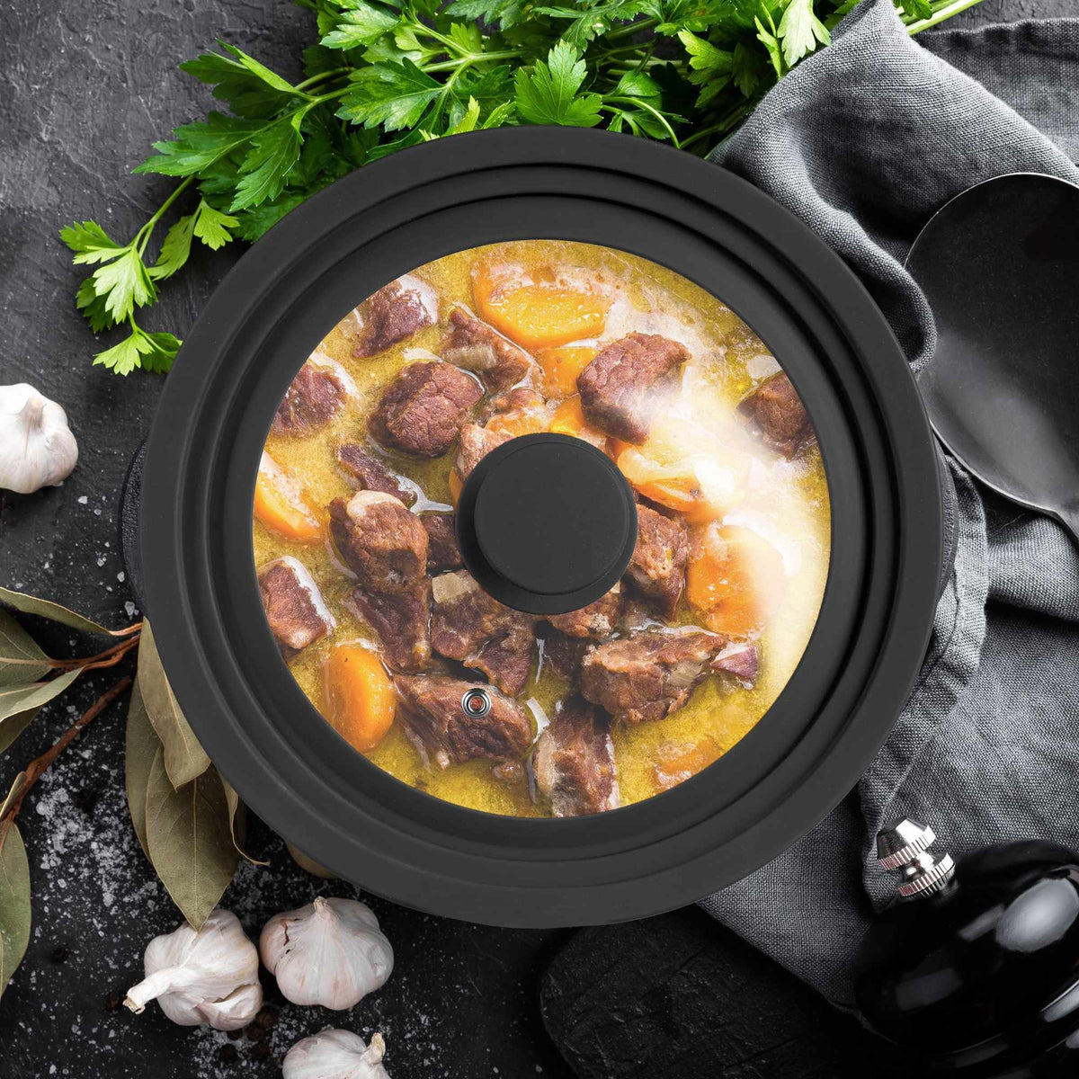 Universal pot lid 22-26 cm Silicone