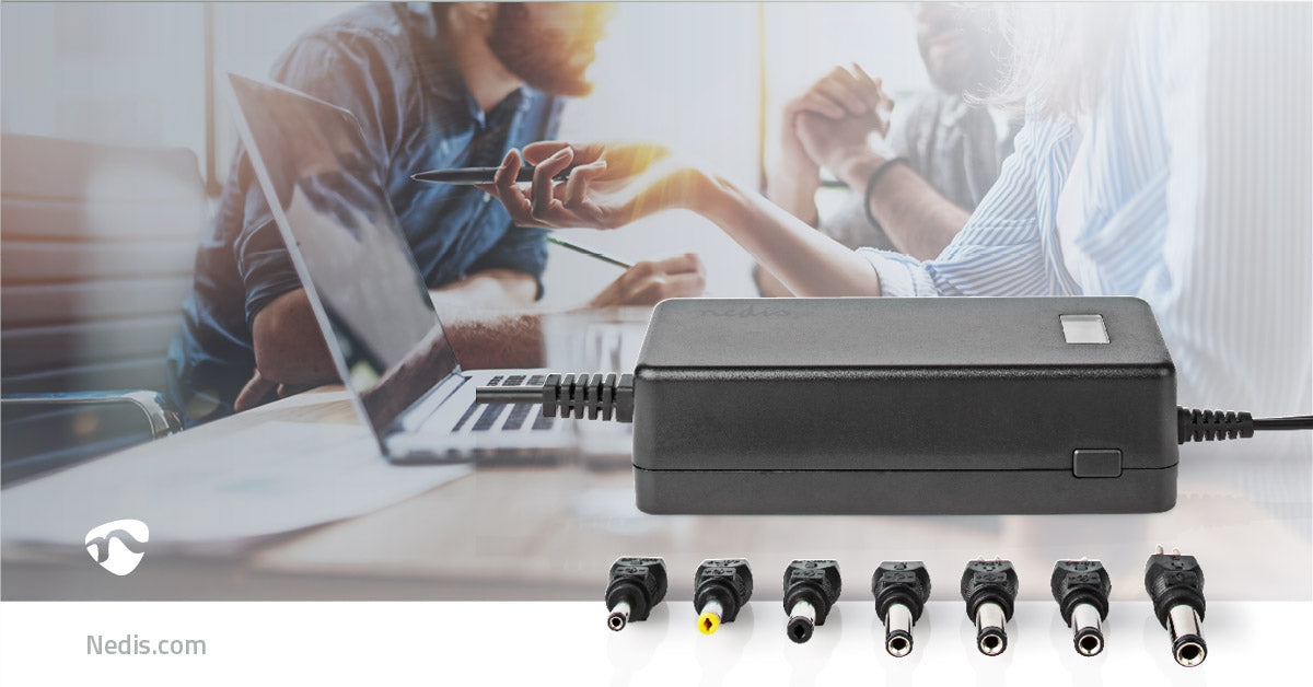 Universal power adapter | 36 W| 5 - 24 V DC | 1.80 m | 2.4 A - 3.0 A A| 7 plug(s) | Black