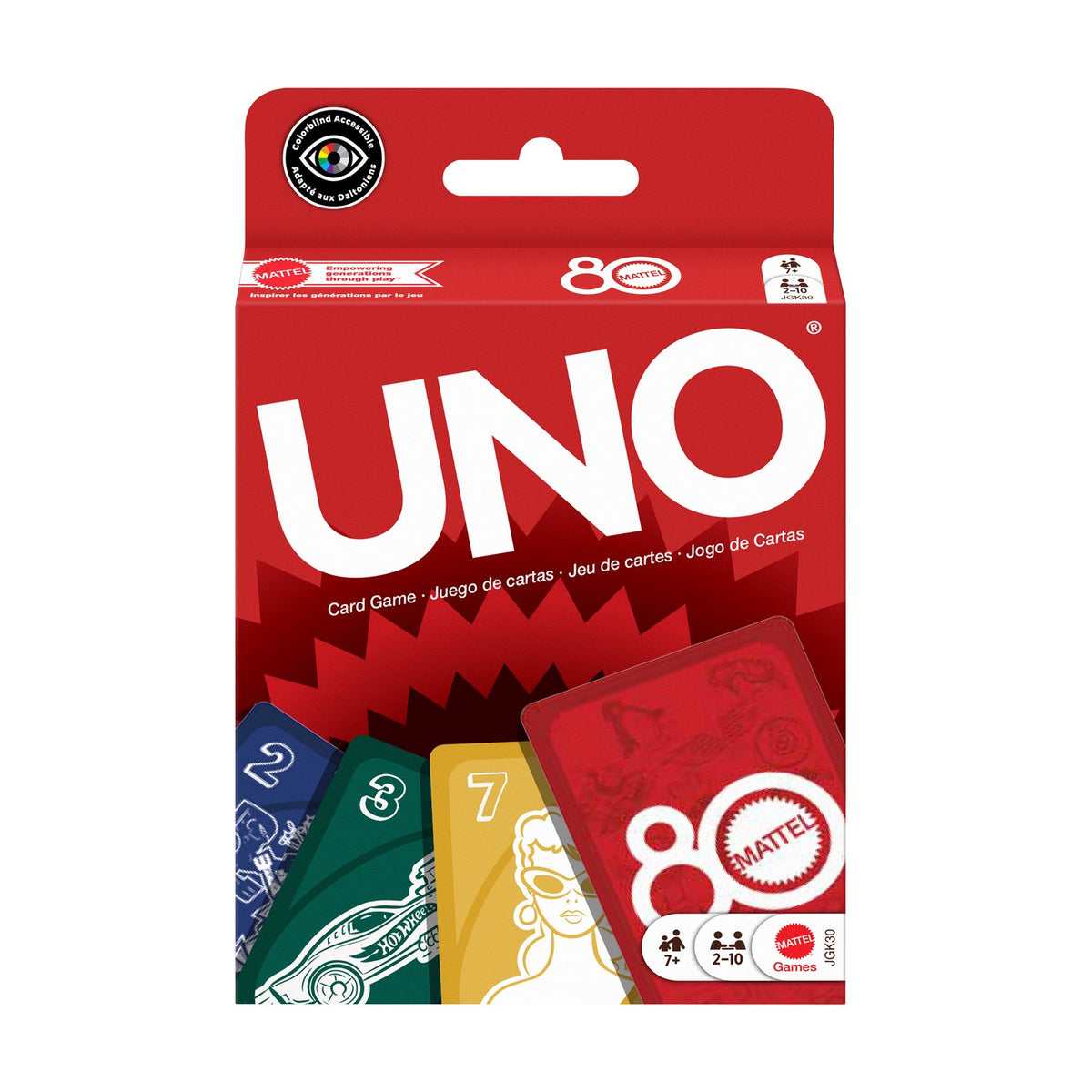 Uno Card Game, 80th Anniversary Ruby Red Edition