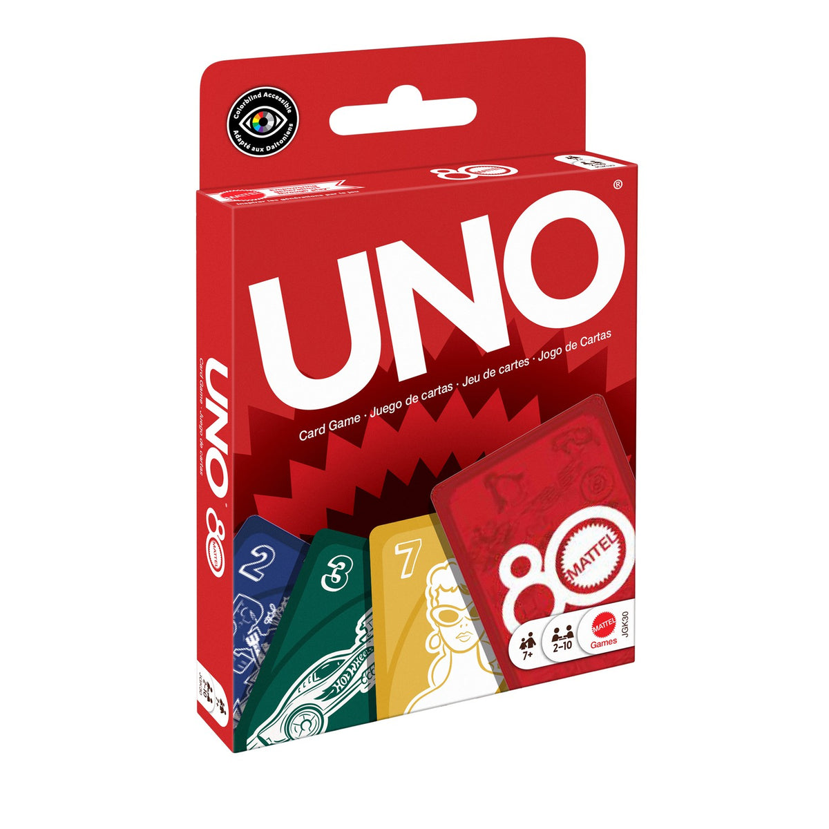 Uno Card Game, 80th Anniversary Ruby Red Edition